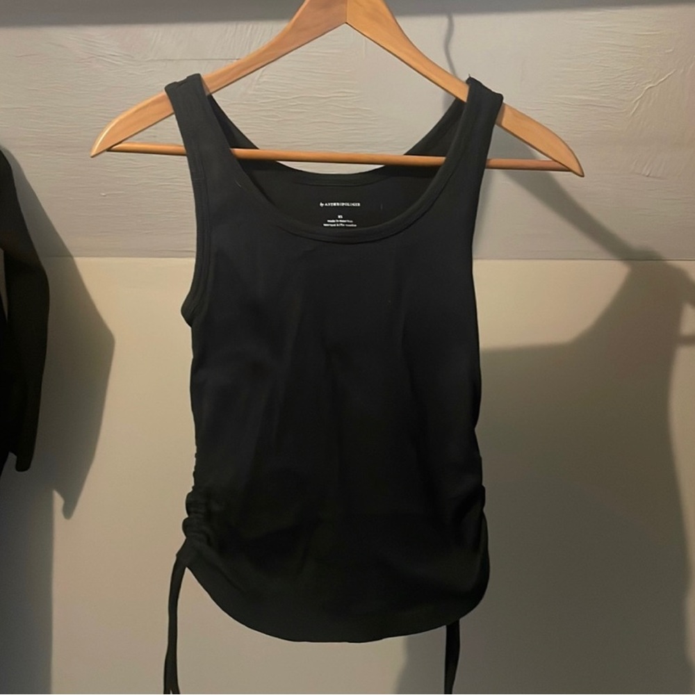 Anthropologie Ruched Sides Tank
